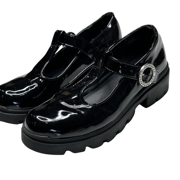 Steve Madden Suzey Black Patent Leather Mary Jane Shoes - Picture 2 of 7